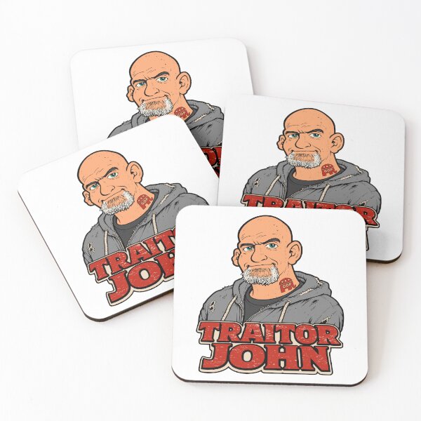 Item preview, Traitor John Fetterman GOP Neck Tattoo Political Satire Caricature designed and sold by EthosWear.