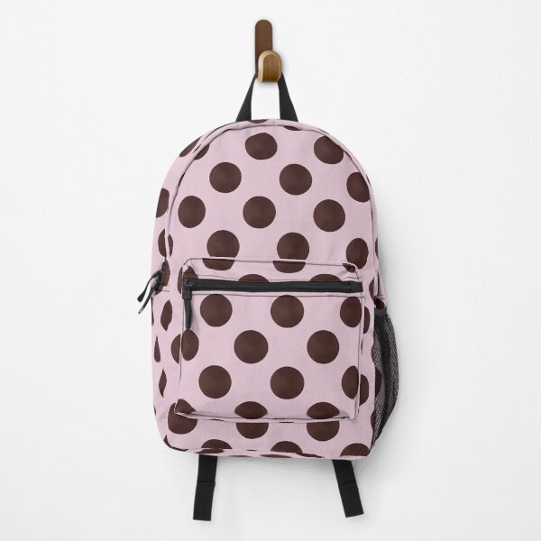 Item preview, New Crush Pink/Brown Polka Dot Pattern designed and sold by moonna designs.
