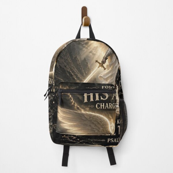 Item preview, Psalm 91:11 KJV – He Shall Give His Angels Charge Over Thee Christian Bible Verse Design designed and sold by Paltooproducts.