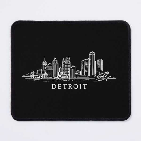 Item preview, Detroit Skyline Line Drawing designed and sold by RebeccaMich.