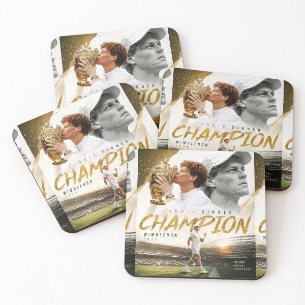 Item preview, Jannik Sinner Wimbledon Champion 2026 designed and sold by Malakiacount.