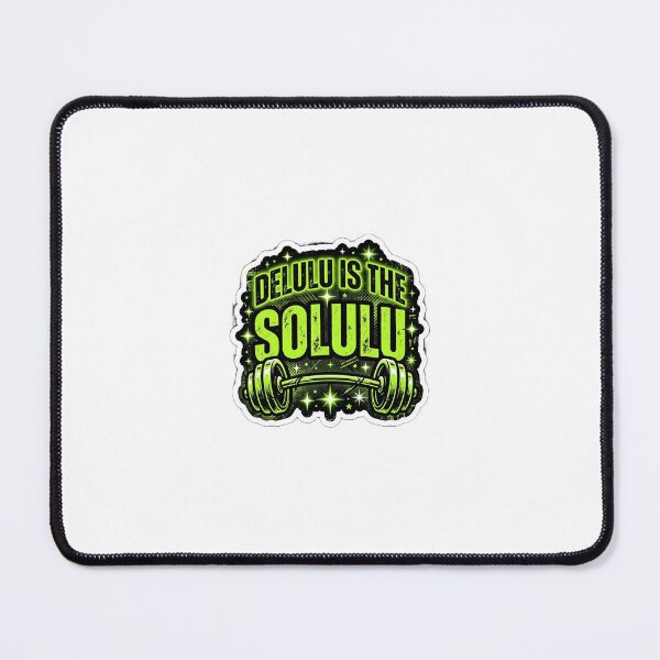 Item preview, Delulu is the Solulu Gym Motivation Sticker designed and sold by Ciphern.