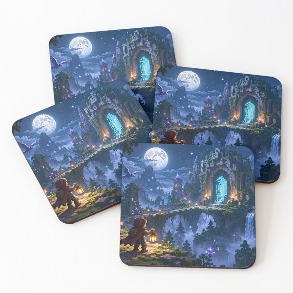 Item preview, Moonlit Ruins and the Hidden Forest Gate designed and sold by pixelpopplanet.