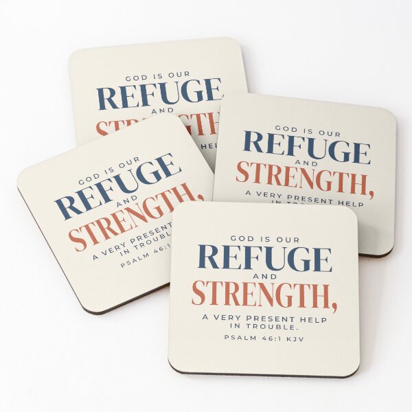 Item preview, God Is Our Refuge and Strength Psalm 46:1 KJV Gift designed and sold by FaithThroughEverySeason.