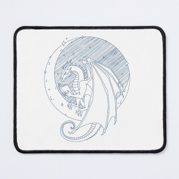 Item preview, Dragon Reeading on a Moon designed and sold by Charlotte Paints.