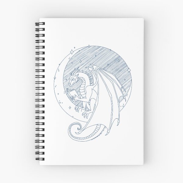 Item preview, Dragon Reeading on a Moon designed and sold by Charlotte Paints.