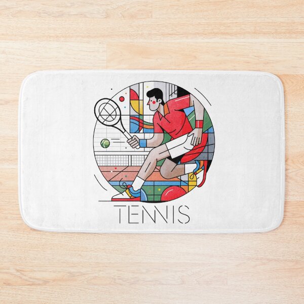 Item preview, Sticker - Decal - Geometric Tennis Motion designed and sold by ForeverPrintsOK.