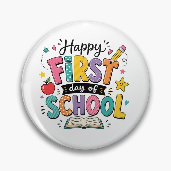 Item preview, Happy First Day School Colorful Cute Classroom Celebration designed and sold by Moizento.