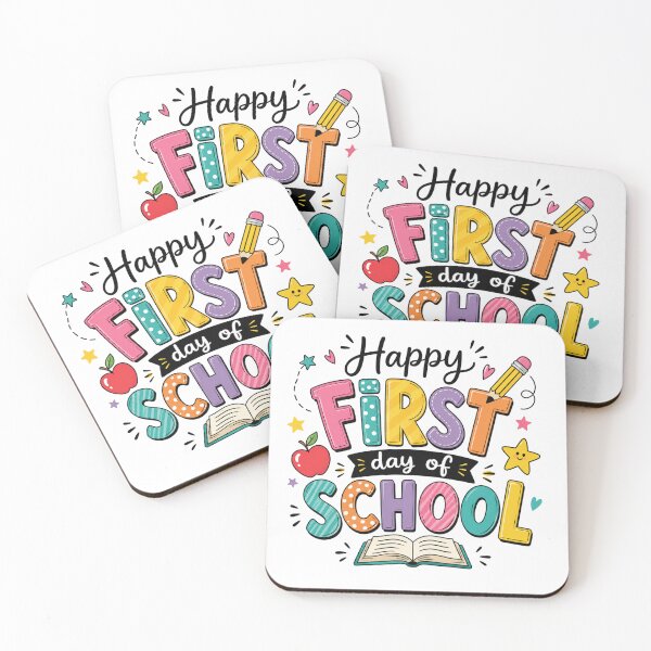 Item preview, Happy First Day School Colorful Cute Classroom Celebration designed and sold by Moizento.