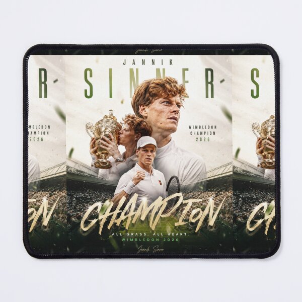 Item preview, Jannik Sinner Wimbledon Champion 2026 designed and sold by Malakiacount.