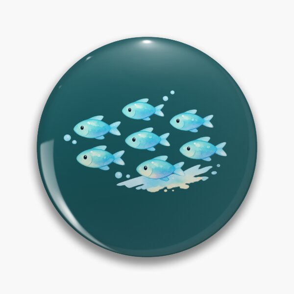 Item preview,  Watercolor Fish School  designed and sold by DariaCraft.