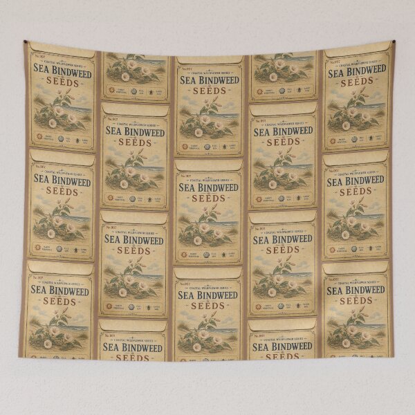 Item preview, Vintage Seed Packet PRINT ONLY NOT REAL- Sea Bindweed Coastal Wildflowers Series 007 designed and sold by Beachy.