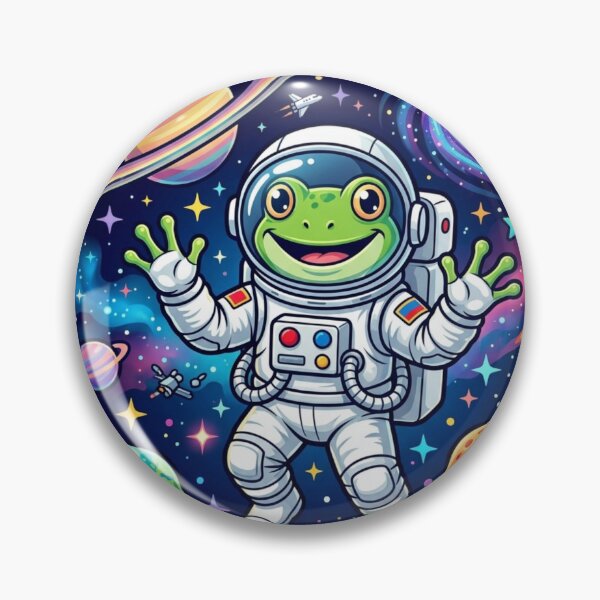 Item preview, Cute Frog Astronaut Space Adventure Illustration designed and sold by woowstore.