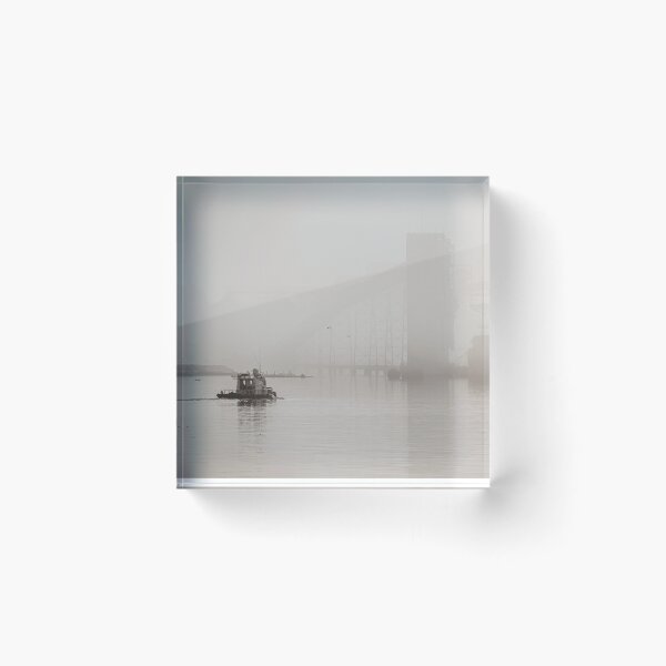 Item preview, Patrol Boat in Montevideo Harbor designed and sold by DFLC Prints.