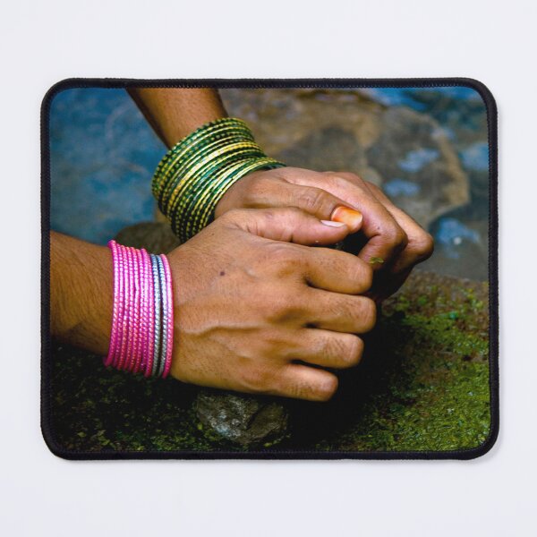 Item preview, Kitchen Art Pakistani Woman's Hands Grinding Herbs designed and sold by Hena Tayeb.