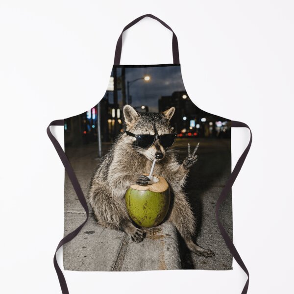 Item preview, Funny Raccoon Eating A Coconut Meme designed and sold by 76Valeria.