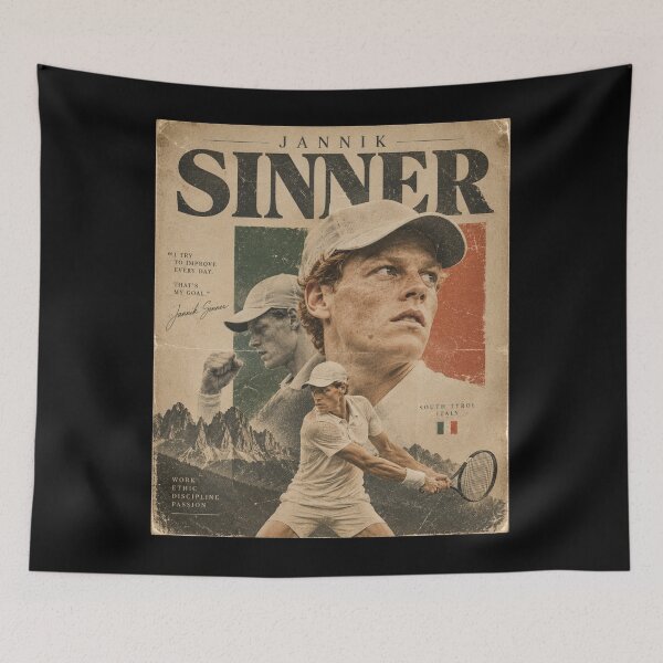 Item preview, Jannik Sinner Wimbledon Champion 2026 designed and sold by Malakiacount.