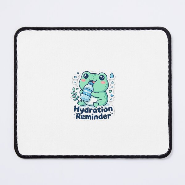 Item preview, Hydration Reminder Cute Frog Water Bottle Sticker designed and sold by Ciphern.