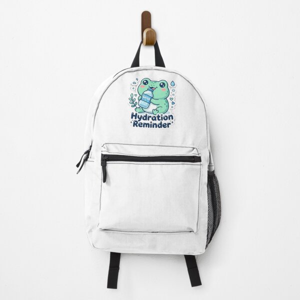 Item preview, Hydration Reminder Cute Frog Water Bottle Sticker designed and sold by Ciphern.
