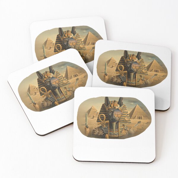 Item preview, Surreal Anubis and the Ancient Egyptian Pyramids designed and sold by CocoPeak.