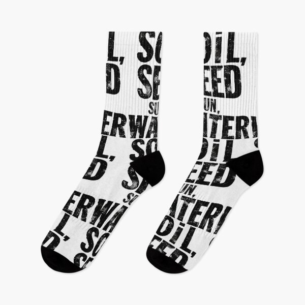 Item preview, Soil Seed Sun Water Black Text Design designed and sold by RichardRags.
