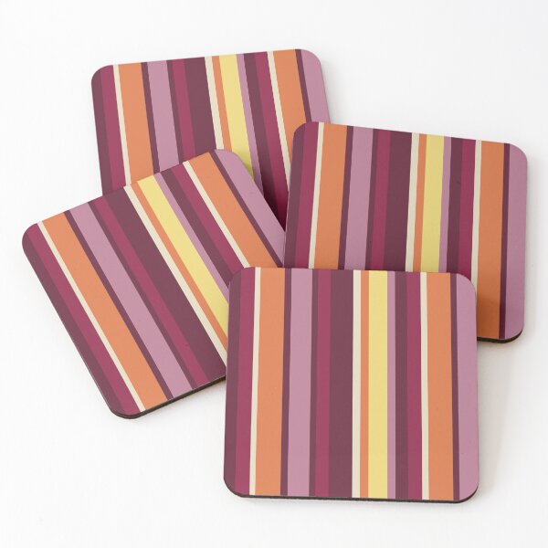 Item preview, Maracuja Multicolored Stripes Pattern designed and sold by moonna designs.