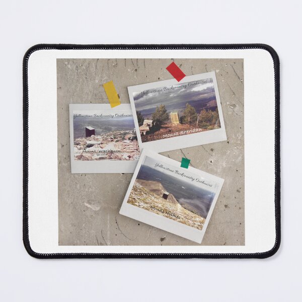 Item preview, Copy of Yellowstone backcountry fire lookout OUTHOUSES taped on board - Mt. Washburn, Mt Sheridan, Mt Holmes designed and sold by SmyrnaBuffalo.