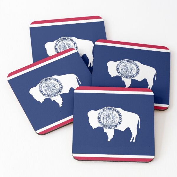 Item preview, Vintage Wyoming Flag - Distressed Retro Style designed and sold by youngVl.