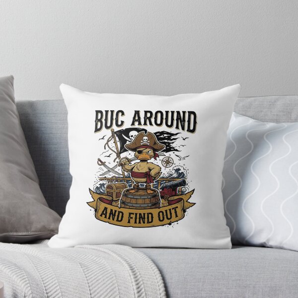 Item preview, BUC Around And Find Out Funny Pirate Pun Vintage Sports Design designed and sold by get55shirt.