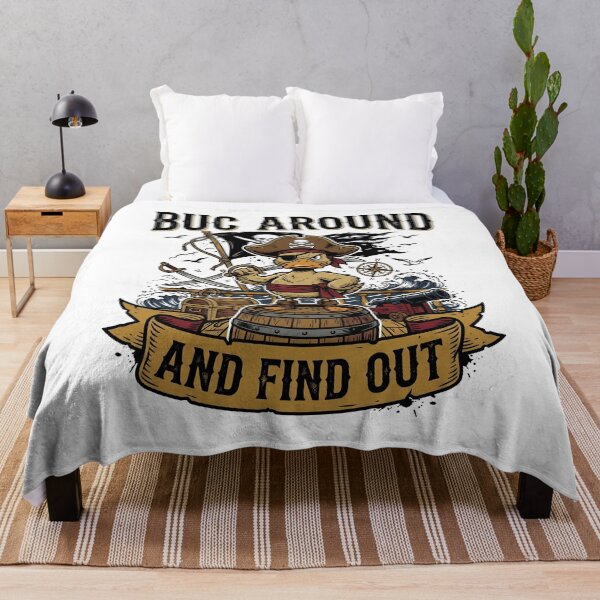 Item preview, BUC Around And Find Out Funny Pirate Pun Vintage Sports Design designed and sold by get55shirt.