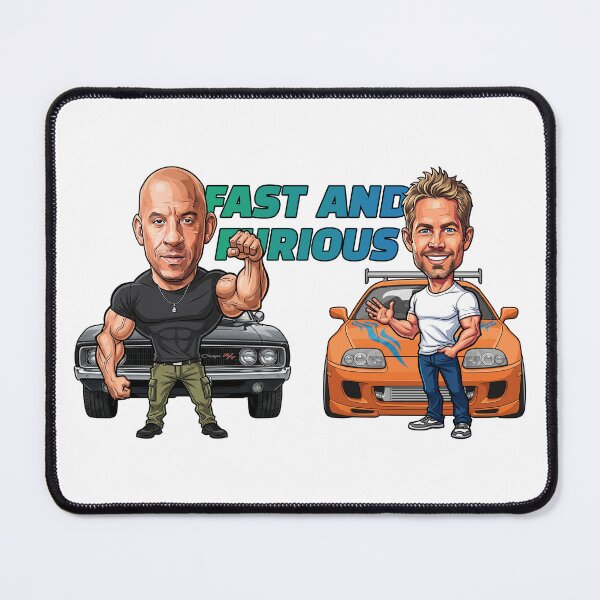 Item preview, Hilarious caricature of Paul Walker and Van Diesel designed and sold by vectorlove.