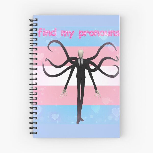 Item preview, slenderman "find my pronouns" designed and sold by PLANET-VEE.