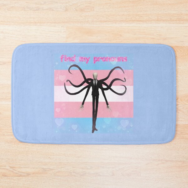 Item preview, slenderman "find my pronouns" designed and sold by PLANET-VEE.