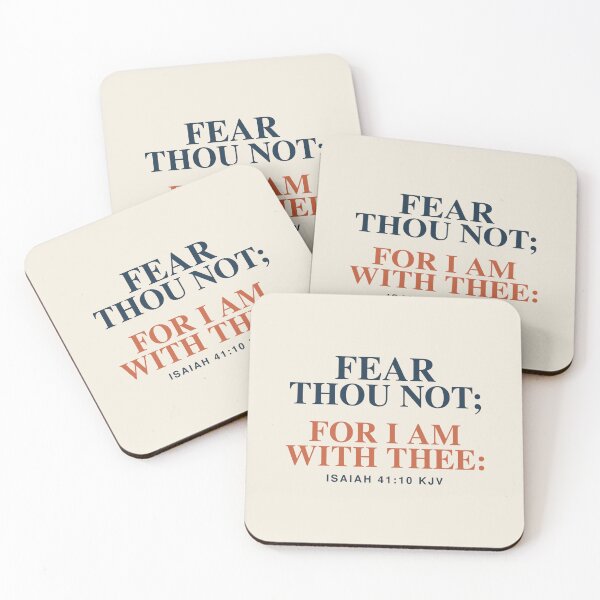 Item preview, Fear Thou Not Isaiah 41:10 KJV Christian Gift designed and sold by FaithThroughEverySeason.