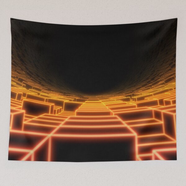 Item preview, Cave & Orange Neon Blocks designed and sold by Electric Shock!! Design.