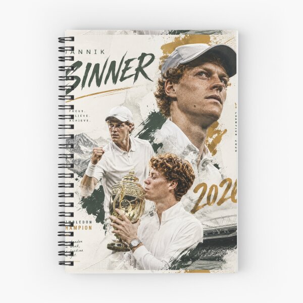 Item preview, Jannik Sinner Wimbledon Champion 2026 designed and sold by Malakiacount.