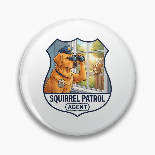 Item preview, Golden Squirrel Patrol Agent designed and sold by zoughlal.