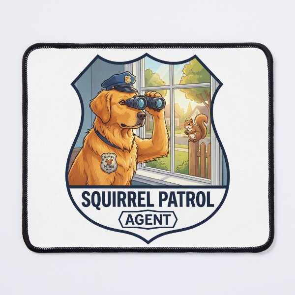 Item preview, Golden Squirrel Patrol Agent designed and sold by zoughlal.