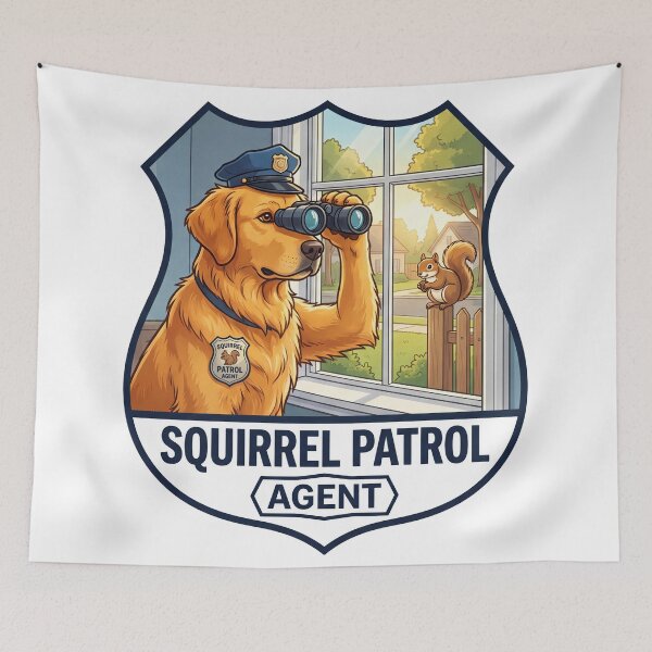 Item preview, Golden Squirrel Patrol Agent designed and sold by zoughlal.