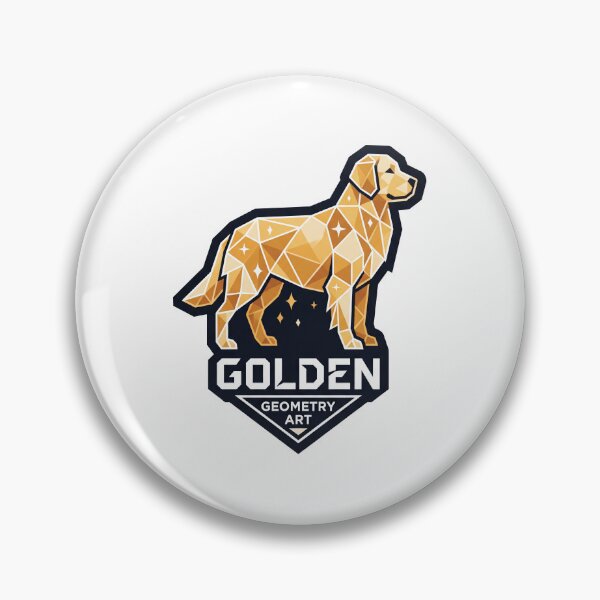 Item preview, Golden Retriever Geometry Art designed and sold by zoughlal.