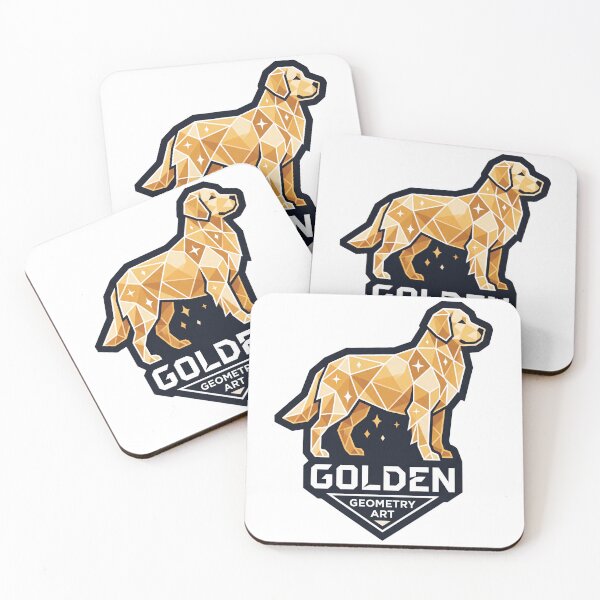 Item preview, Golden Retriever Geometry Art designed and sold by zoughlal.