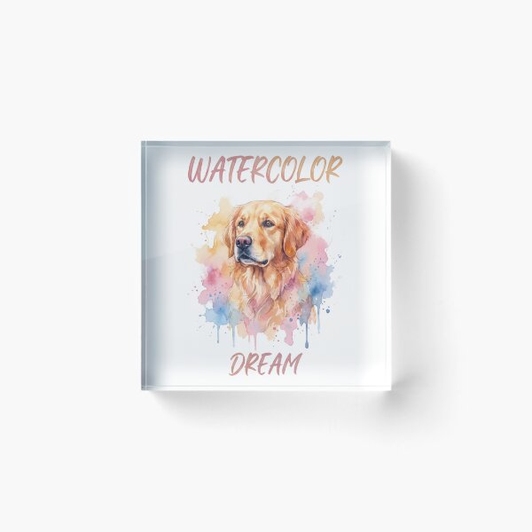 Item preview, Golden Retriever Watercolor Dream designed and sold by zoughlal.