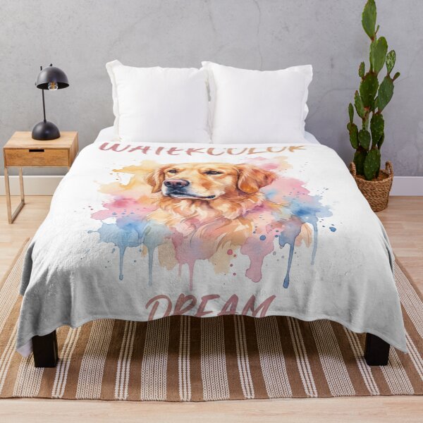 Item preview, Golden Retriever Watercolor Dream designed and sold by zoughlal.