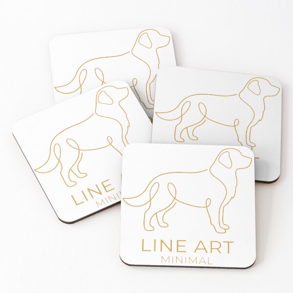 Item preview, Golden Retriever Line Art Minimal designed and sold by zoughlal.