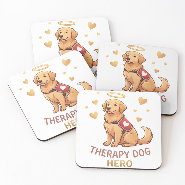 Item preview, Golden Retriever Therapy Dog Hero designed and sold by zoughlal.
