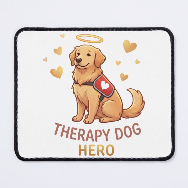 Item preview, Golden Retriever Therapy Dog Hero designed and sold by zoughlal.