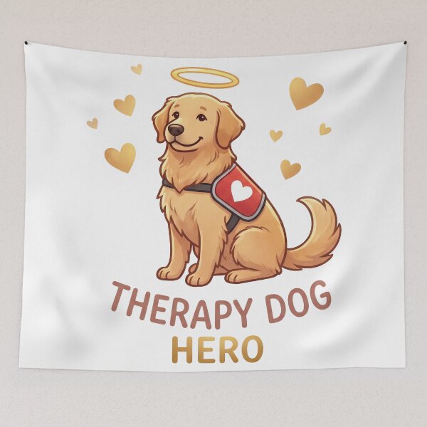 Item preview, Golden Retriever Therapy Dog Hero designed and sold by zoughlal.