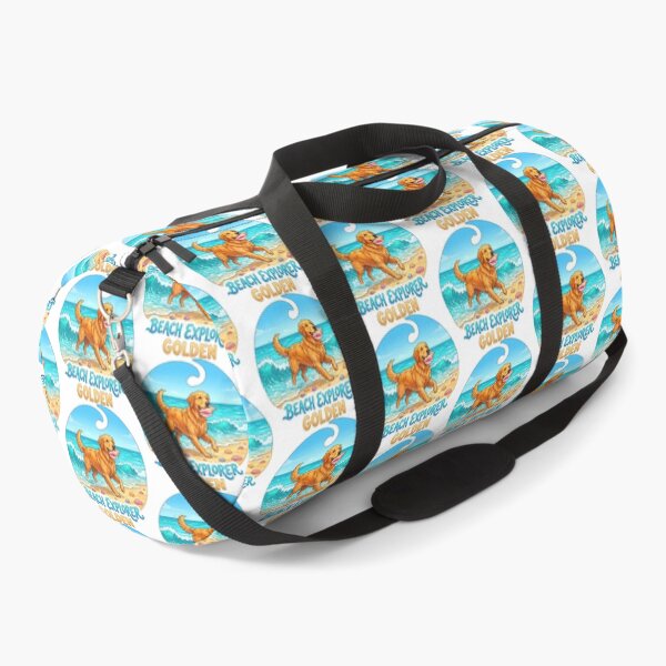 Item preview, Golden Retriever Dog Beach Explorer designed and sold by zoughlal.