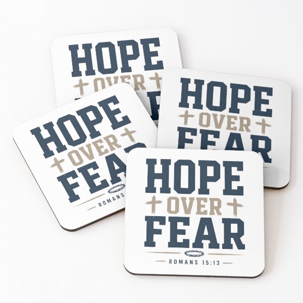 Item preview, Hope Over Fear Christian Inspirational Shirt designed and sold by Illustrated Faith.