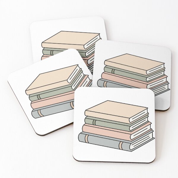 Artikelvorschau, Cute Book Stack | Book Lover Illustration entworfen und verkauft von hejlele.